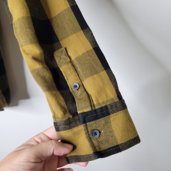 Treasure & Bond Yellow and Black Plaid Button Down Shirt - Picture 7 of 8